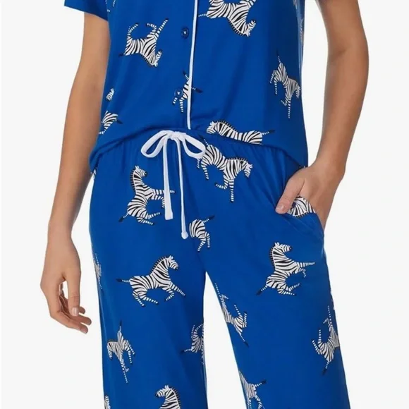 Room service zebra pj set EUC - top L bottom M - Picture 3 of 10